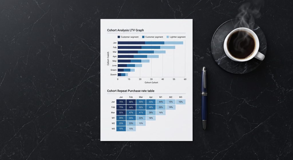 Analyse de la Customer Lifetime Value et du taux de réachat à partir des données de ventes réelles.