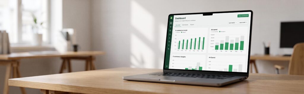 Tableau de bord de performance publicitaire affichant le calcul d'un bon ROAS e-commerce