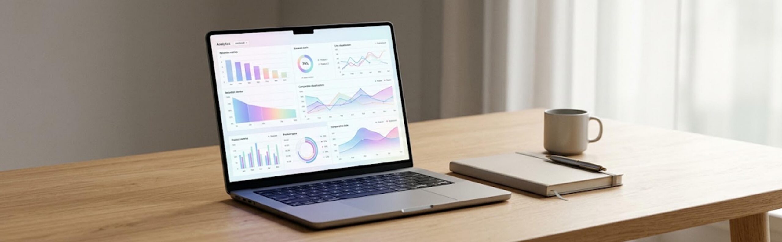 Tableau de bord d'analyse de donnees montrant la comparaison produit d'appel vs fidelisation